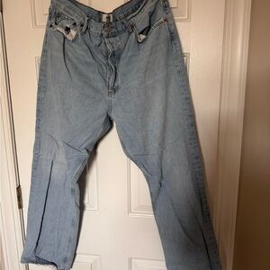 Agolde 90's Mid Rise Loose Jean 32 Light Wash